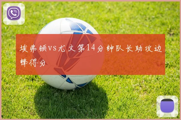 埃弗顿vs尤文第14分钟队长助攻边锋得分